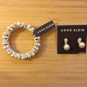 Anne Klein bracelet and earring set NWT